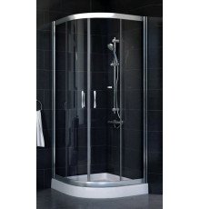 Душевой уголок Vegas Glass ZS-F 80*90 08 01 стекло прозрачное, 80х90, четверть круга, двери раздвижные