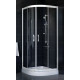 Душевой уголок Vegas Glass ZS-F 80*90 01 01 стекло прозрачное, 80х90, четверть круга, двери раздвижные