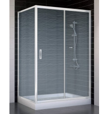 Душевой уголок Vegas Glass ZP+ZPV 120*80 01 02 стекло шиншилла, 120x80, прямоугольный, двери раздвижные