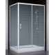 Душевой уголок Vegas Glass ZP+ZPV 120*80 01 02 стекло шиншилла, 120x80, прямоугольный, двери раздвижные