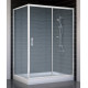 Душевой уголок Vegas Glass ZP+ZPV 130*90 01 02 стекло шиншилла, 130x90, прямоугольный, двери раздвижные
