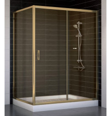 Душевой уголок Vegas Glass ZP+ZPV 140*90 05 05 стекло бронза, 140x90, прямоугольный, двери раздвижные