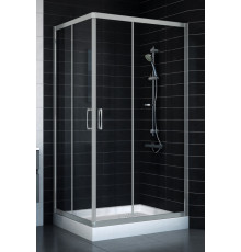 Душевой уголок Vegas Glass ZA-F 80*100 07 01 стекло прозрачное, 80x100, прямоугольный, двери раздвижные