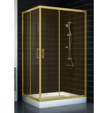 Душевой уголок Vegas Glass ZA-F 80*110 09 05 стекло бронза, 80x110, прямоугольный, двери раздвижные
