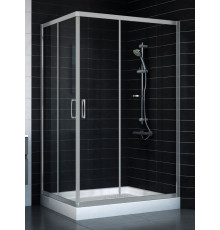 Душевой уголок Vegas Glass ZA-F 80*120 07 01 стекло прозрачное, 80x120, прямоугольный, двери раздвижные