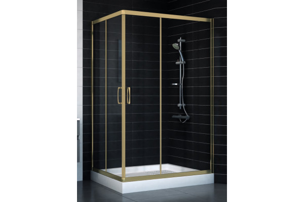 Душевой уголок Vegas Glass ZA-F 80*120 05 01 стекло прозрачное, 80x120, прямоугольный, двери раздвижные