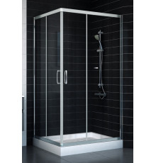 Душевой уголок Vegas Glass ZA-F 90*100 08 01 стекло прозрачное, 90x100, прямоугольный, двери раздвижные