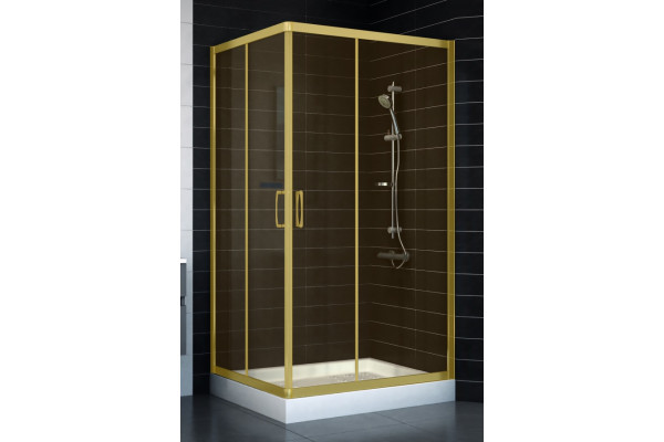 Душевой уголок Vegas Glass ZA-F 90*100 09 05 стекло бронза, 90x100, прямоугольный, двери раздвижные