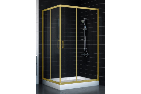 Душевой уголок Vegas Glass ZA-F 0110*100 09 01 стекло прозрачное, 100x110, прямоугольный, двери раздвижные