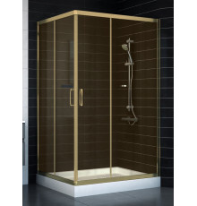 Душевой уголок Vegas Glass ZA-F 0110*100 05 05 стекло бронза, 100x110, прямоугольный, двери раздвижные
