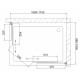 Душевой уголок Vegas Glass ZA-F 0110*100 01 10 стекло сатин, 100x110, прямоугольный, двери раздвижные