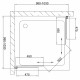 Душевой уголок Vegas Glass ZA 0100 09 01 стекло прозрачное, 100x100, квадратный, двери раздвижные