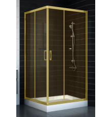Душевой уголок Vegas Glass ZA 0100 09 05 стекло бронза, 100x100, квадратный, двери раздвижные