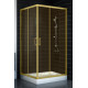 Душевой уголок Vegas Glass ZA 0100 09 05 стекло бронза, 100x100, квадратный, двери раздвижные