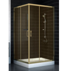 Душевой уголок Vegas Glass ZA 0110 05 05 стекло бронза, 110x110, квадратный, двери раздвижные