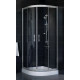 Душевой уголок Vegas Glass ZS 0080 07 01 стекло прозрачное, 80, четверть круга, двери раздвижные