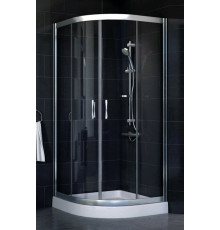 Душевой уголок Vegas Glass ZS 0100 08 01 стекло прозрачное, 100, четверть круга, двери раздвижные