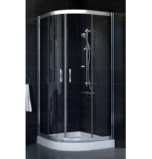 Душевой уголок Vegas Glass ZS-F 80*110 08 01 стекло прозрачное, 80х110, четверть круга, двери раздвижные
