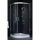 Душевой уголок Vegas Glass ZS-F 80*110 08 01 стекло прозрачное, 80х110, четверть круга, двери раздвижные