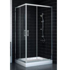 Душевой уголок Vegas Glass ZA-F 80*100 08 01 стекло прозрачное, 80x100, прямоугольный, двери раздвижные