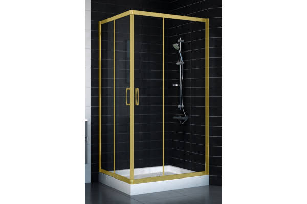 Душевой уголок Vegas Glass ZA-F 80*100 09 01 стекло прозрачное, 80x100, прямоугольный, двери раздвижные