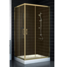 Душевой уголок Vegas Glass ZA-F 80*100 05 05 стекло бронза, 80x100, прямоугольный, двери раздвижные