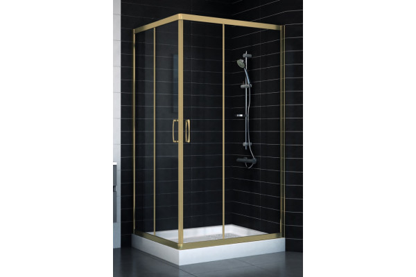 Душевой уголок Vegas Glass ZA-F 90*100 05 01 стекло прозрачное, 90x100, прямоугольный, двери раздвижные