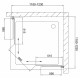 Душевой уголок Vegas Glass ZA 0120 09 05 стекло бронза, 120x120, квадратный, двери раздвижные