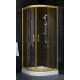 Душевой уголок Vegas Glass ZS-F 80*90 09 05 стекло бронза, 80х90, четверть круга, двери раздвижные