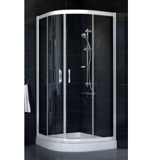 Душевой уголок Vegas Glass ZS-F 80*120 01 01 стекло прозрачное, 80х120, четверть круга, двери раздвижные