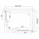 Душевой уголок Vegas Glass ZA-F 90*100 05 05 стекло бронза, 90x100, прямоугольный, двери раздвижные