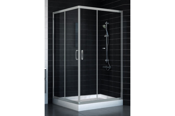Душевой уголок Vegas Glass ZA 0120 07 01 стекло прозрачное, 120x120, квадратный, двери раздвижные