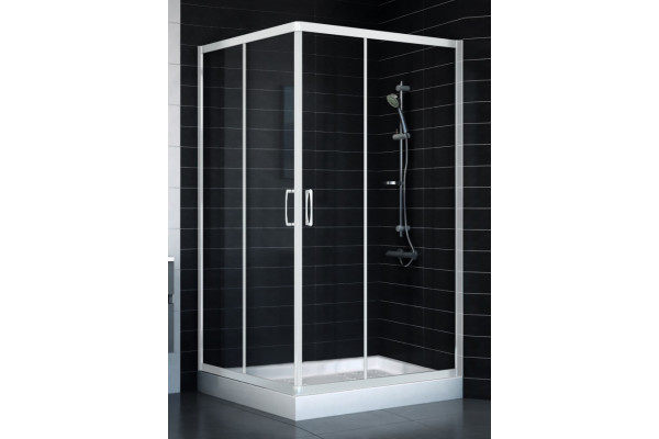 Душевой уголок Vegas Glass ZA 0120 01 01 стекло прозрачное, 120x120, квадратный, двери раздвижные