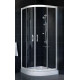 Душевой уголок Vegas Glass ZS-F 80*100 01 01 стекло прозрачное, 80х100, четверть круга, двери раздвижные