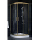 Душевой уголок Vegas Glass ZS-F 80*100 05 01 стекло прозрачное, 80х100, четверть круга, двери раздвижные