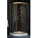 Душевой уголок Vegas Glass ZS-F 80*100 05 05 стекло бронза, 80х100, четверть круга, двери раздвижные
