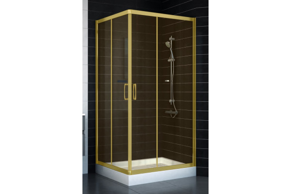 Душевой уголок Vegas Glass ZA 0090 09 05 стекло бронза, 90x90, квадратный, двери раздвижные