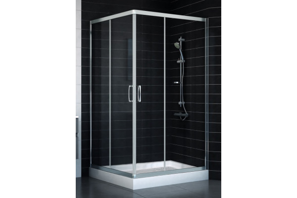 Душевой уголок Vegas Glass ZA 0120 08 01 стекло прозрачное, 120x120, квадратный, двери раздвижные