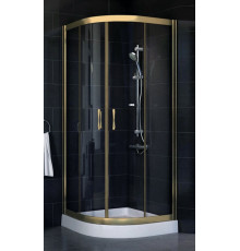 Душевой уголок Vegas Glass ZS-F 80*90 05 01 стекло прозрачное, 80х90, четверть круга, двери раздвижные