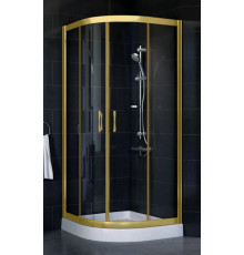 Душевой уголок Vegas Glass ZS-F 80*100 09 01 стекло прозрачное, 80х100, четверть круга, двери раздвижные