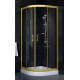 Душевой уголок Vegas Glass ZS-F 80*100 09 01 стекло прозрачное, 80х100, четверть круга, двери раздвижные