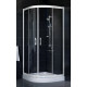 Душевой уголок Vegas Glass ZS-F 80*110 01 01 стекло прозрачное, 80х110, четверть круга, двери раздвижные