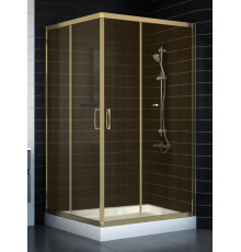 Душевой уголок Vegas Glass ZA 0120 05 05 стекло бронза, 120x120, квадратный, двери раздвижные