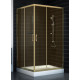 Душевой уголок Vegas Glass ZA 0120 05 05 стекло бронза, 120x120, квадратный, двери раздвижные