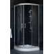 Душевой уголок Vegas Glass ZS-F 80*100 07 01 стекло прозрачное, 80х100, четверть круга, двери раздвижные