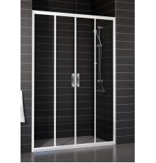 Душевая дверь в нишу Vegas Glass Z2P 170 01 01 стекло прозрачное раздвижная, профиль белый