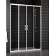 Душевая дверь в нишу Vegas Glass Z2P 210 01 01 стекло прозрачное раздвижная, профиль белый