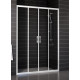 Душевая дверь в нишу Vegas Glass Z2P 190 01 01 стекло прозрачное раздвижная, профиль белый