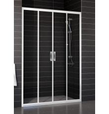 Душевая дверь в нишу Vegas Glass Z2P 180 01 01 стекло прозрачное раздвижная, профиль белый
