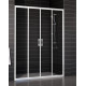 Душевая дверь в нишу Vegas Glass Z2P 220 01 01 стекло прозрачное раздвижная, профиль белый
